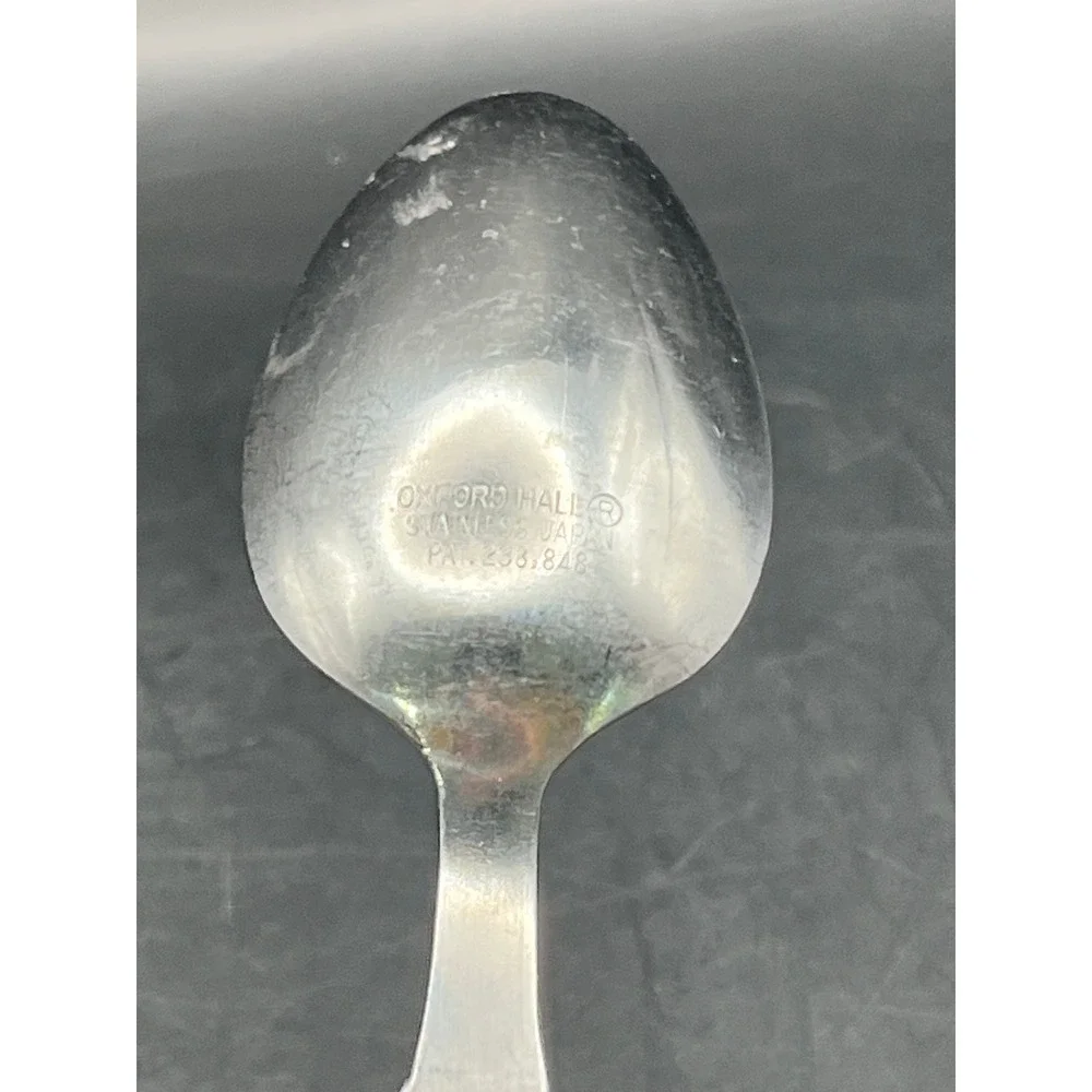 Vtg Oxford Hall Stainless‎ Flatware Green Handle MCM Japan 1973 Teaspoon